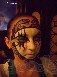 Маски на Halloween party, художник аквагример на вечеринку маскарад, боди арт, фейс арт